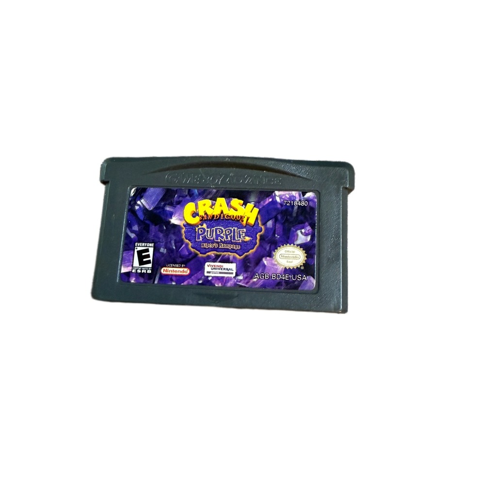 Crash Bandicoot Purple Riptos Rampage Nintendo Game Boy Advance GBA AGB-BD4E-USA